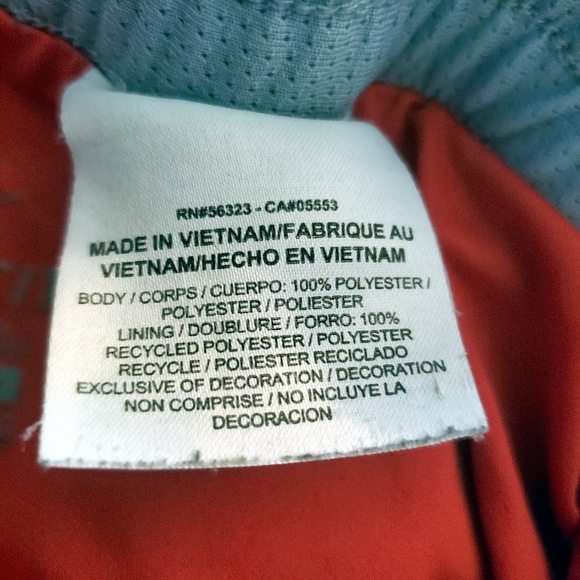 Red Orange Grey stripe Nike Dri - Fit running shorts with liner M - Picture 6 of 6